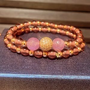 Kunzite stretch beautiful bracelet healing quartz -8mm